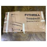 Fithrill Walking Pad Treadmill with Auto Incline, Under Desk Treadmill for Home or Office, 300LBS Weight Capacity, 9% Incline with 3 Slopes