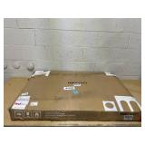 Tangkula 31.5" Acacia Wood Patio Bar Table, Round Bistro Table with Umbrella Hole, Outdoor Dining Table for Garden, Backyard, Poolside