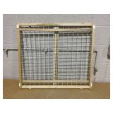 Toddleroo by North States - Extra-Wide Wire Mesh Wooden Baby Gate: Pressure Mounted Baby Gate for Doorways - Adjustable 29.5 to 50 Inches Wide - 31 Inches Tall