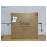 Metal Garden Fence 28in (H) x 11.7ft (L), 5 Panels + 6 Stakes Rustproof Border Fence Animal Barrier for Dog, No Dig Garden Fencing for Yard Flower Bed Patio Outdoor, CTW2828 Black