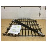 Metal Garden Fence 28in (H) x 11.7ft (L), 5 Panels + 6 Stakes Rustproof Border Fence Animal Barrier for Dog, No Dig Garden Fencing for Yard Flower Bed Patio Outdoor, CTW2828 Black