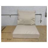 Favoyard Outdoor Seat Cushion Set 22 x 24 Inch Waterproof & Fade Resistant Patio Furniture Cushions with Removable Cover Deep Seat & Back Cushion with Handle and Adjustable Straps for Chair Sofa Couch