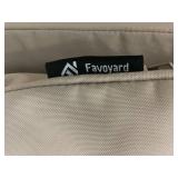 Favoyard Outdoor Seat Cushion Set 22 x 24 Inch Waterproof & Fade Resistant Patio Furniture Cushions with Removable Cover Deep Seat & Back Cushion with Handle and Adjustable Straps for Chair Sofa Couch