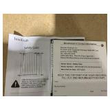 InnoTruth 29.540.75" Baby Gate for Stairs, 30" Tall Dog Gates for Doorways & Hallways, Safety Gate for Kids & Pets, Pressure-Mounted Walk-Through with Dual Lock & 2-Way Swing, Black