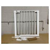 Safety 1st Easy Install Walk Thru Baby Gate for Doorway With Door, Dog Gates, Fits 29"-38", Easy Install 28" Tall, White