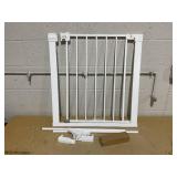 Safety 1st Easy Install Walk Thru Baby Gate for Doorway With Door, Dog Gates, Fits 29"-38", Easy Install 28" Tall, White