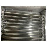 Seeutek Hot Dog Roller 1800W Stainless Hot Dog Machine W/Dual Temp Control Glass Hood Acrylic Cover Warmer Shelf Removable Oil Drip Tray