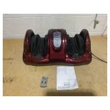 Giantex Shiatsu Foot Massager Machine, Deep Kneading Rolling Massage for Feet, Leg Calf Ankle, Electric Massager w/Remote, 4 Massage Modes, Burgundy