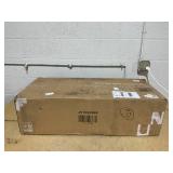 Costway 2 Piece Bar Chair Set with Hollowed Back and Rubber Wood Legs