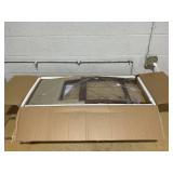 Costway 2 Piece Bar Chair Set with Hollowed Back and Rubber Wood Legs