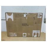 Tangkula White Folding Desk with 3 Drawers, Mobile Home Office Desk Study Writing Desk with Smooth Wheels, Space Saving Compact Table for Dorm Apartment, Rolling Couch Desk Table