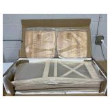 LOT OF 2 Giantex Wooden Dining Chairs  Farmhouse Kitchen Chairs with High Cross Back, Rubber Wood Frame