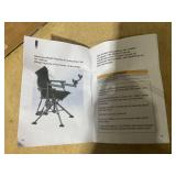 GVN 360° Swivel Portable Hunting Chair with Adjustable Legs and Armrests-Black (Maybe Missing Hardware)