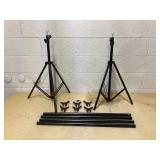 Background Stand Backdrop Support System Set WIth Clamps 25"