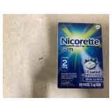 Nicorette Nicotine Gum Stop Smoking Aid, 2 mg, White Ice Mint Flavor