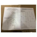 Dorm Desk Bookshelf Desk Hutch Organizer with 5 Shelves and 3 Tier Desktop Hutch Storage Organizer for College Dorm Home Office Supply, 32.5 x 23.5 x 8 Inch(BLACK)