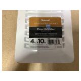 (5 pack) Imperial 4-inch x 10-inch White Plastic Louvered, Floor Register, Rectangular, Household Vent Cover