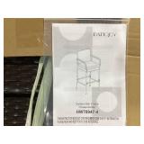 4 Pieces Outdoor PE Rattan Cushioned Barstool Set with Armrests