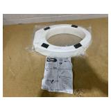 Carex Raised Toilet Seat with 5 in Height, Slip-Resistant & Removable, 300 lb Limit