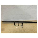 Umbra Twilight Double Curtain Rod Set  Wrap Around Design is Ideal for Blackout or Room Darkening Panels, 66-144 Inch, Black