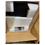 Giantex Narrow End Table with Drawer, Tall Acacia Wood Side Table with Bottom Shelf, Modern Bedside Tables, 2-Tier Nightstand for Small Spaces Bedroom Living Room, No Assemble Required, Black