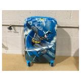 DC Comics Batman 21 Inch Kids Rolling Luggage, Hardshell Carry On Suitcase with Wheels, Blue