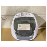 Costway FP10950US-GR Portable Mini Semi-Automatic Washing Machine with Spin Tub & Drain Hose 2.5 kg Capacity - Gray