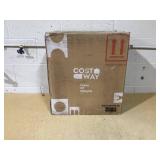 COSTWAY 3-in-1 Water Dispenser Ice Cube Machine with Hot/Cold Water, Ice Cube in 10 Minutes, Ice Maker 3 L Water Tank, Ice Cube Maker 19 kg/Day for Home, Office