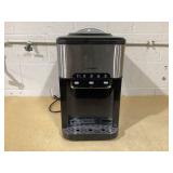 COSTWAY 3-in-1 Water Dispenser Ice Cube Machine with Hot/Cold Water, Ice Cube in 10 Minutes, Ice Maker 3 L Water Tank, Ice Cube Maker 19 kg/Day for Home, Office