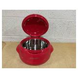 LOT OF 3 Kitchen HQ Large & Small Thermal Microwaveable Insulated Bowls w/Lids