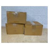 LOT OF 3 Kitchen HQ Large & Small Thermal Microwaveable Insulated Bowls w/Lids