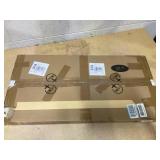 Dorm Desk Bookshelf Desk Hutch Organizer with 5 Shelves and 3 Tier Desktop Hutch Storage Organizer for College Dorm Home Office Supply, 32.5 x 23.5 x 8 Inch(BLACK)