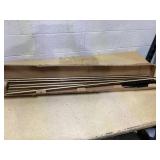 Ivilon Curtain Rod 120" -240" Warm Gold Finish