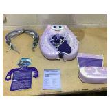 Mambobaby Baby Floats with Canopy, Non Inflatable Swimming Pool Float UPF 50+Canopy Protection No Flip Over Upgrade Tail Pool Float Water Float Summer for Infant Toddler 3-24 Months