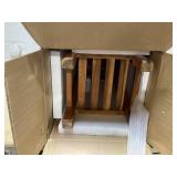 Giantex Narrow End Table with Drawer, Tall Acacia Wood Side Table with Bottom Shelf, Modern Bedside Tables