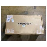 4 Pieces Outdoor PE Rattan Cushioned Barstool Set with Armrests