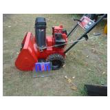 Toro 521 gas snow blower. Used condition. Tested & works. As shown.