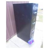 4 drawer filing cabinet. With hanging files. Used condition. As shown.