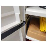 Lot of (2) Plastic Storage Cabinet 2-door