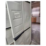 Lot of (2) Plastic Storage Cabinet 2-door