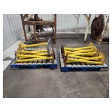 Lot of (14) Light Duty Metal Bollards | Surface Mount