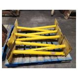 Lot of (14) Light Duty Metal Bollards | Surface Mount