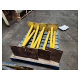 Lot of (14) Light Duty Metal Bollards | Surface Mount