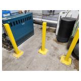Lot of (9) Medium Duty Metal Bollards | Surface Mount