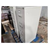 Lot of (2) Metal File Cabinet 4-drawer
