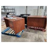 Lot of (2) Wooden Office Computer Desks