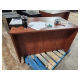 Lot of (2) Wooden Office Computer Desks