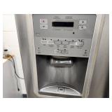 Maytag Household Stainless Steel Finish Side-by-Side Refrigerator / Bottom Drawer Freezer with Ice and Water MFI2569VEM2