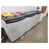 Lot of (3) Plastic Storage Cabinets 2-door