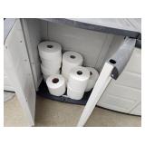 Lot of (3) Plastic Storage Cabinets 2-door